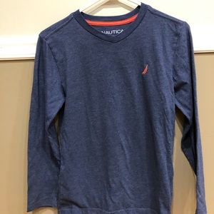 Nautica boys shirt size M 10/12